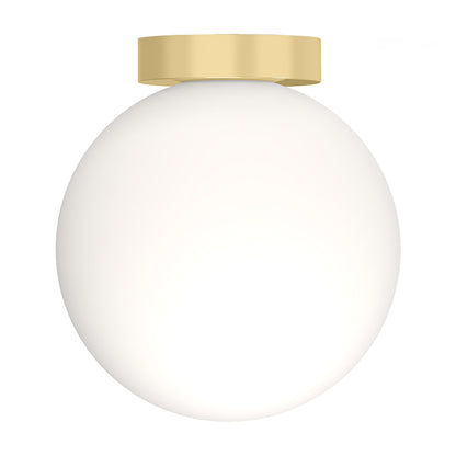 Bola Sphere LED Flush Mount Ceiling Light in Brass (10-Inch).