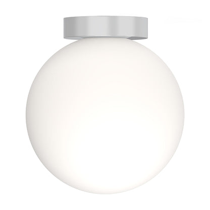 Bola Sphere LED Flush Mount Ceiling Light in Chrome (10-Inch).