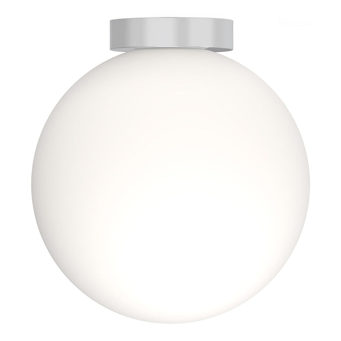 Bola Sphere LED Flush Mount Ceiling Light in Chrome (12-Inch).