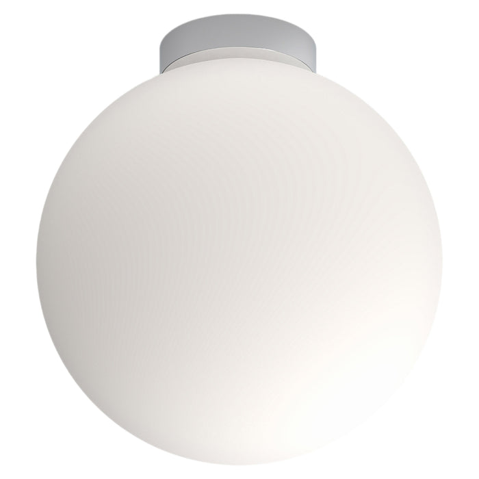Bola Sphere LED Flush Mount Ceiling Light in Chrome (16-Inch).