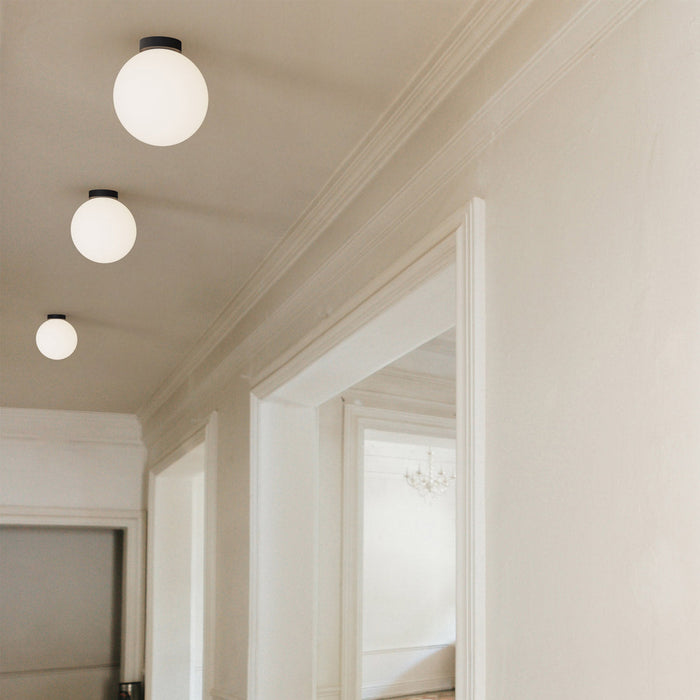 Bola Sphere LED Flush Mount Ceiling Light in Hallways.