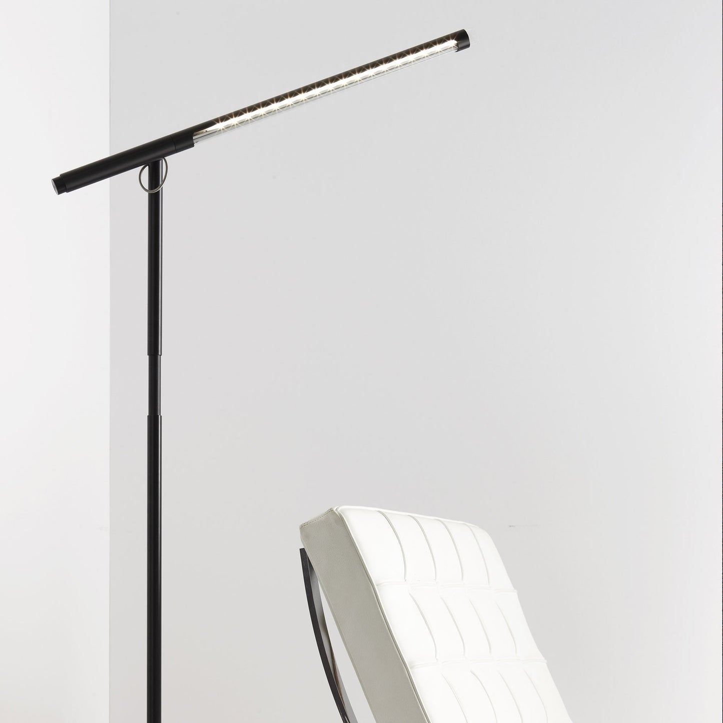 Brazo LED Floor Lamp in living room.