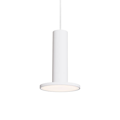 Cielo Plus LED Pendant Light in White.