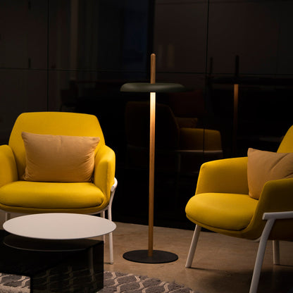 Nivel LED Floor Lamp in living room.