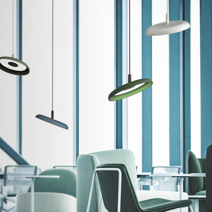 Nivel LED Pendant Light in living room.