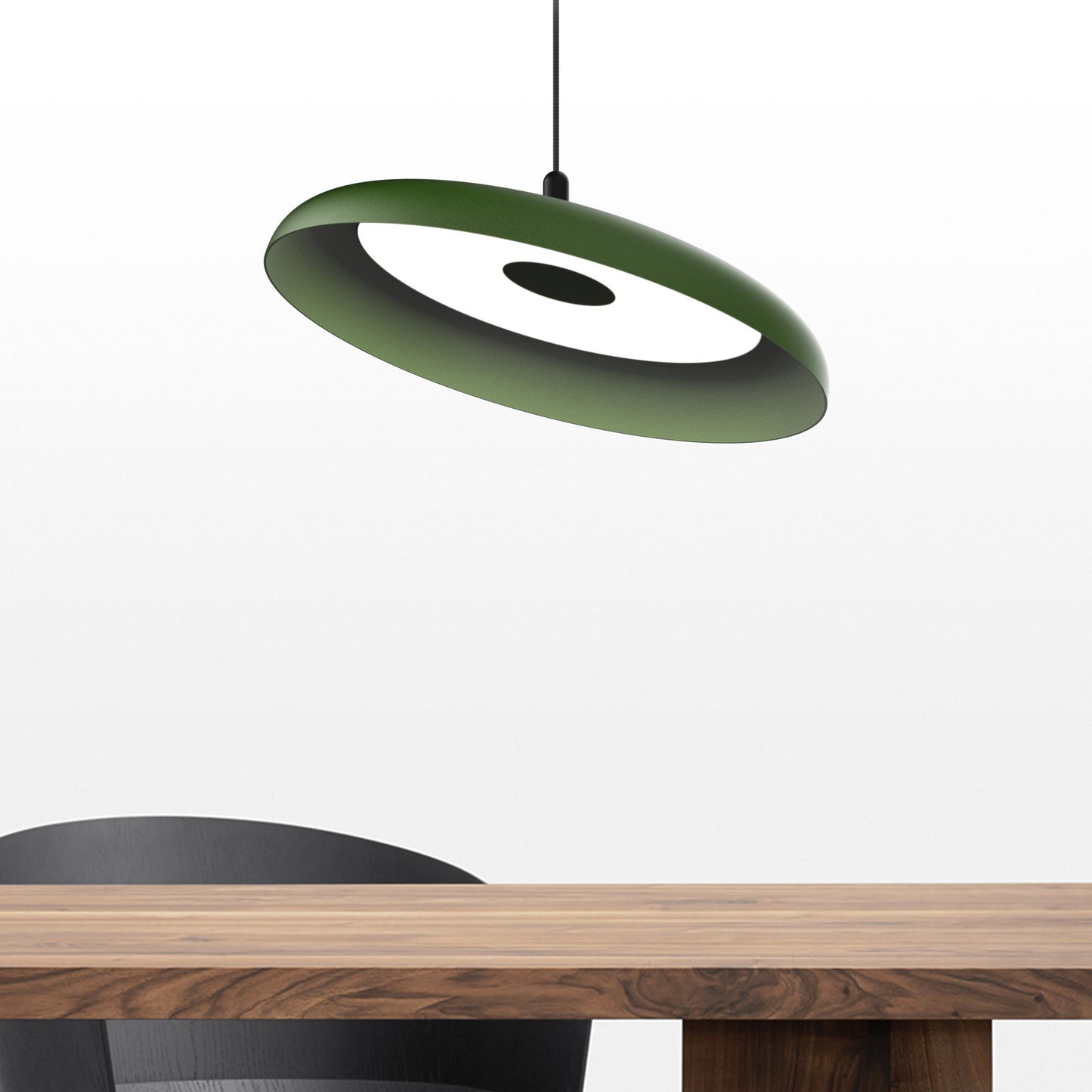 Nivel LED Pendant Light in living room.