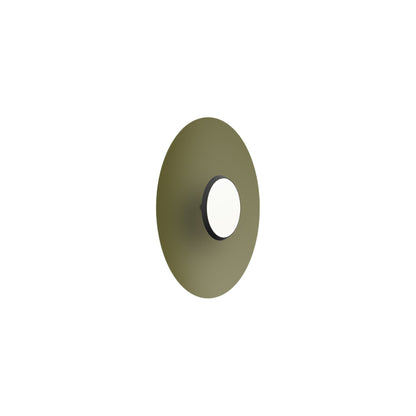 SKY Dome LED Flush Mount Ceiling Light in Matte Black Matte Moss (Small).
