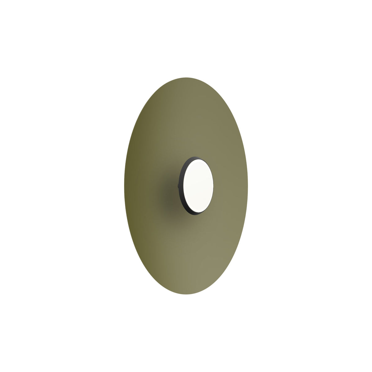 SKY Dome LED Flush Mount Ceiling Light in Matte Black Matte Moss (Medium).