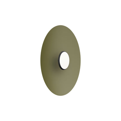 SKY Dome LED Flush Mount Ceiling Light in Matte Black Matte Moss (Medium).