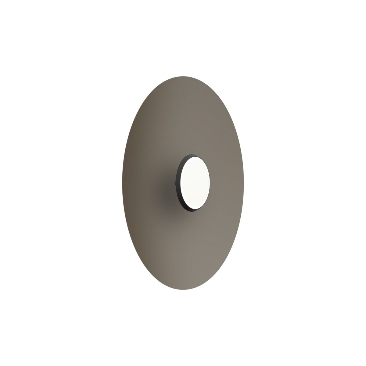 SKY Dome LED Flush Mount Ceiling Light in Matte Black Matte Taupe (Medium).