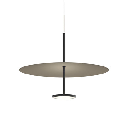 Sky Dome LED Pendant Light in Matte Black Matte Taupe (Medium).
