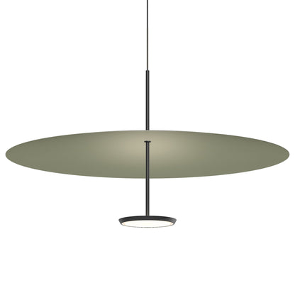 Sky Dome LED Pendant Light in Matte Black Matte Moss (Large).