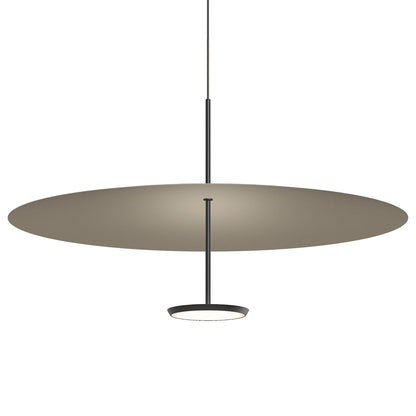 Sky Dome LED Pendant Light in Matte Black Matte Taupe (Large).