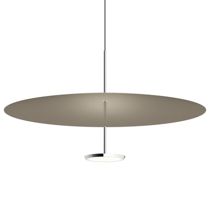Sky Dome LED Pendant Light in Polished Aluminum Matte Taupe (Large).