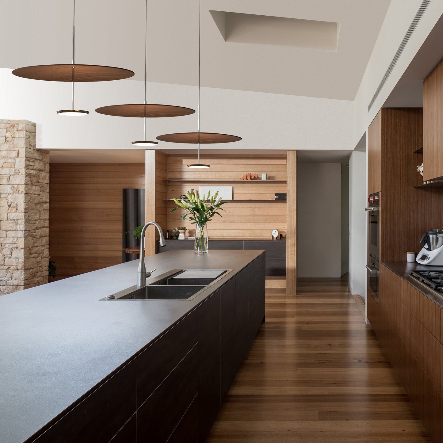 Sky Dome LED Pendant Light in kitchen.