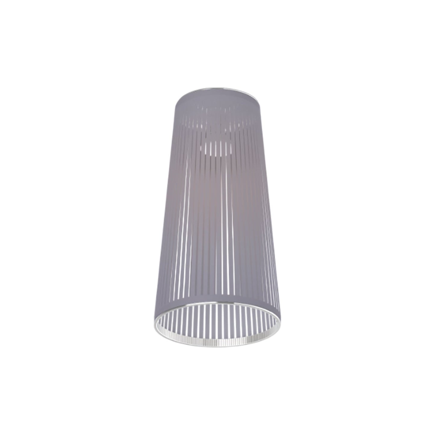 Solis Flush Mount Ceiling Light in Silver (24-Inch).