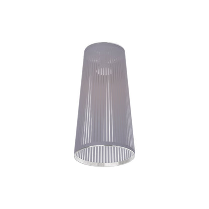Solis Flush Mount Ceiling Light in Silver (24-Inch).