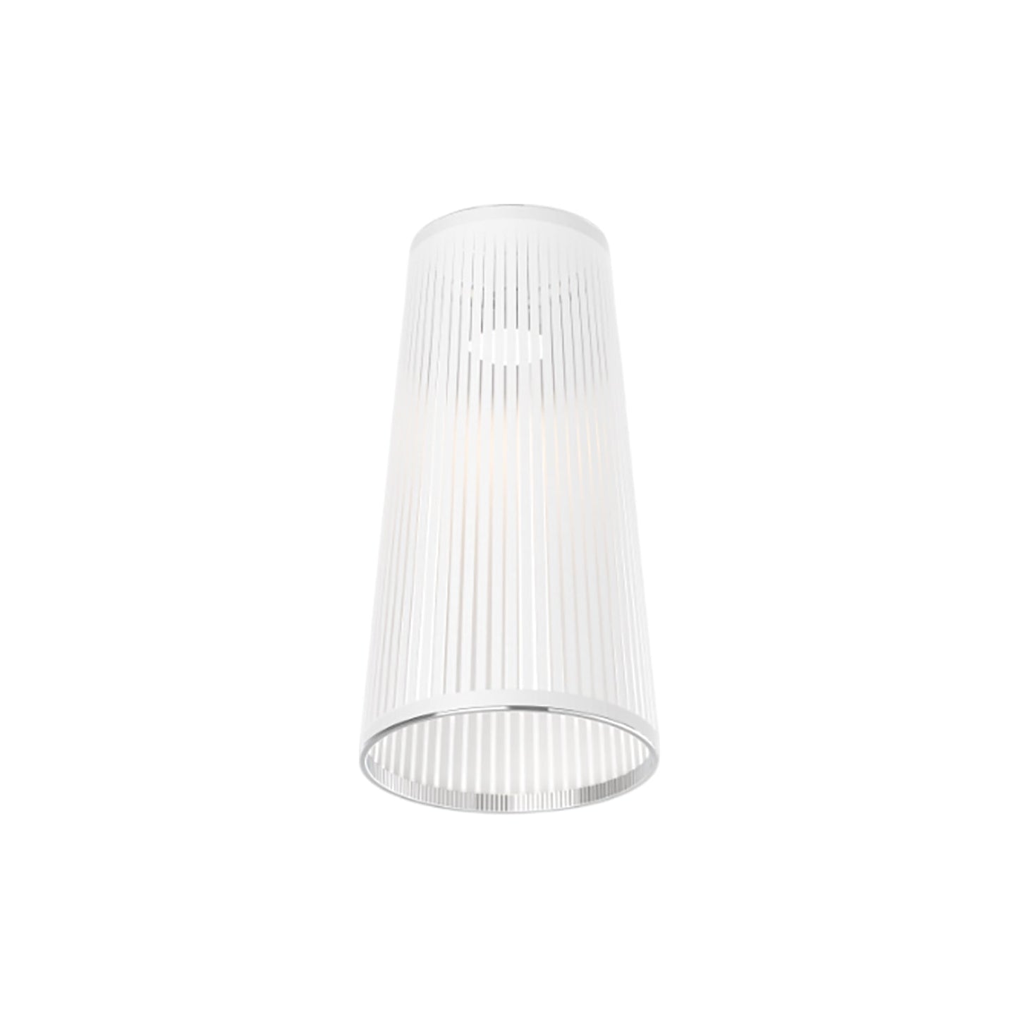 Solis Flush Mount Ceiling Light in White (24-Inch).