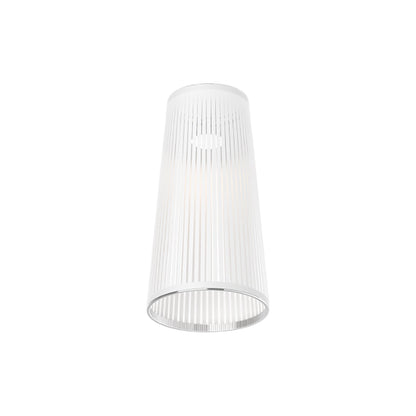 Solis Flush Mount Ceiling Light in White (24-Inch).