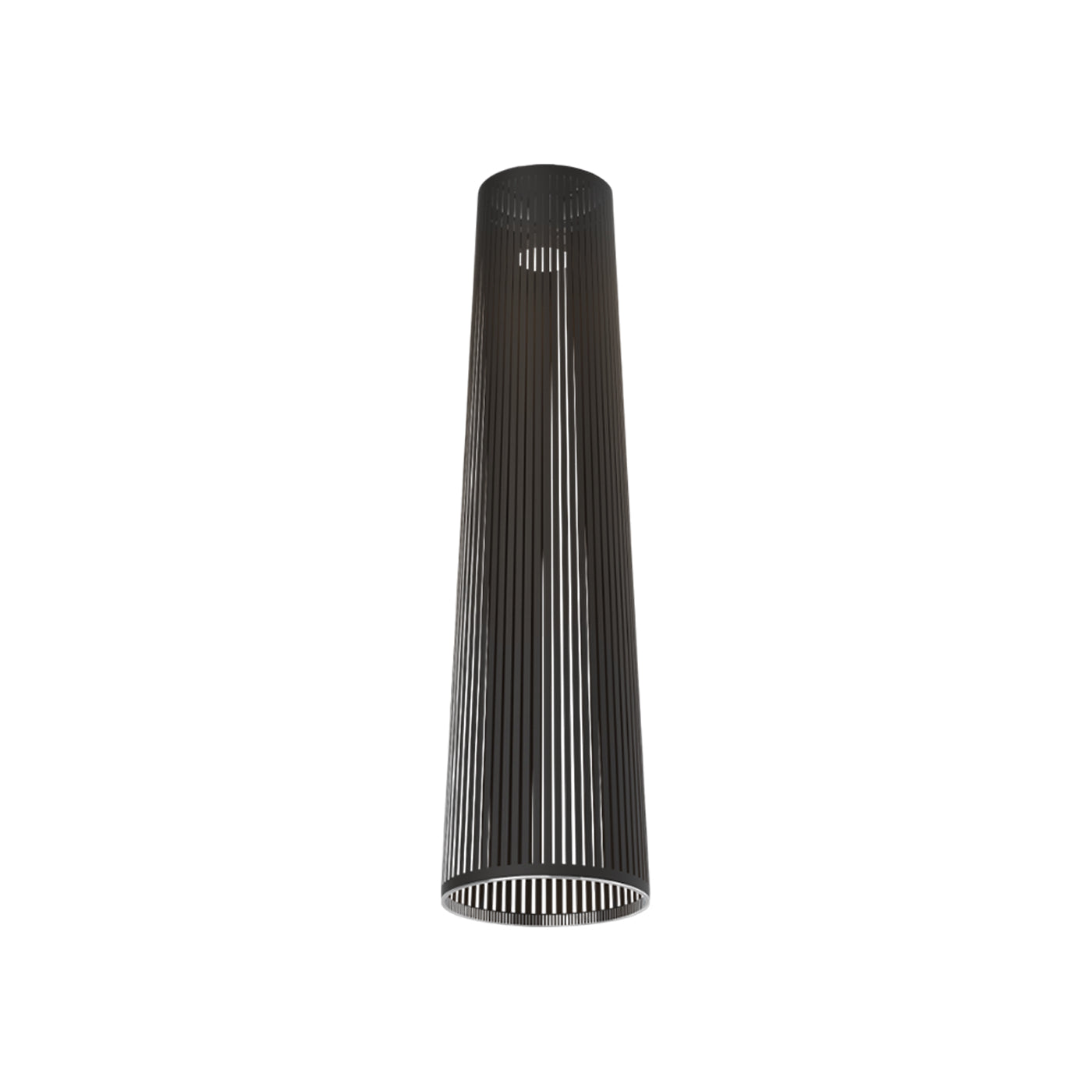 Solis Flush Mount Ceiling Light in Black (48-Inch).
