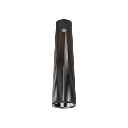 Solis Flush Mount Ceiling Light in Black (48-Inch).