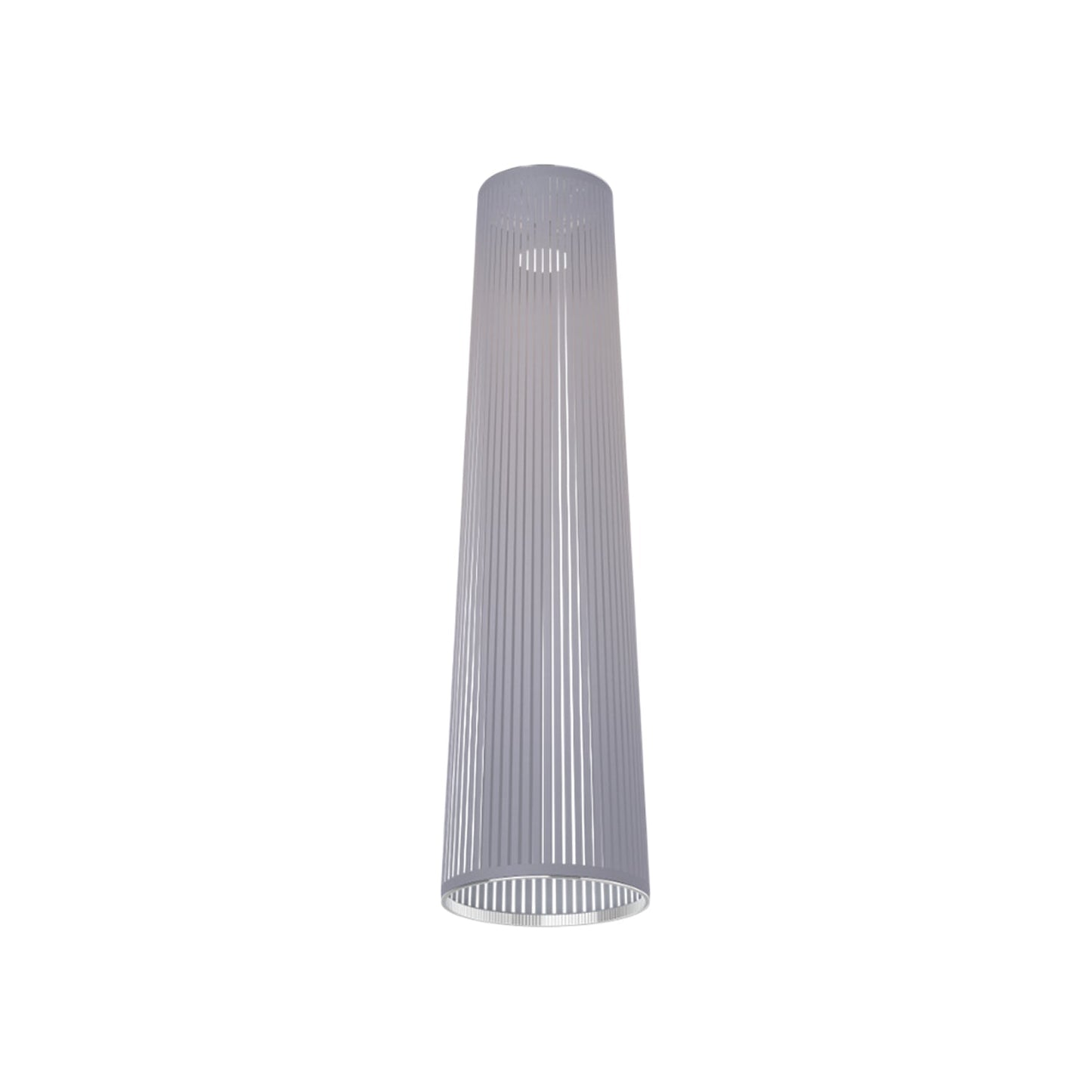 Solis Flush Mount Ceiling Light in Silver (48-Inch).