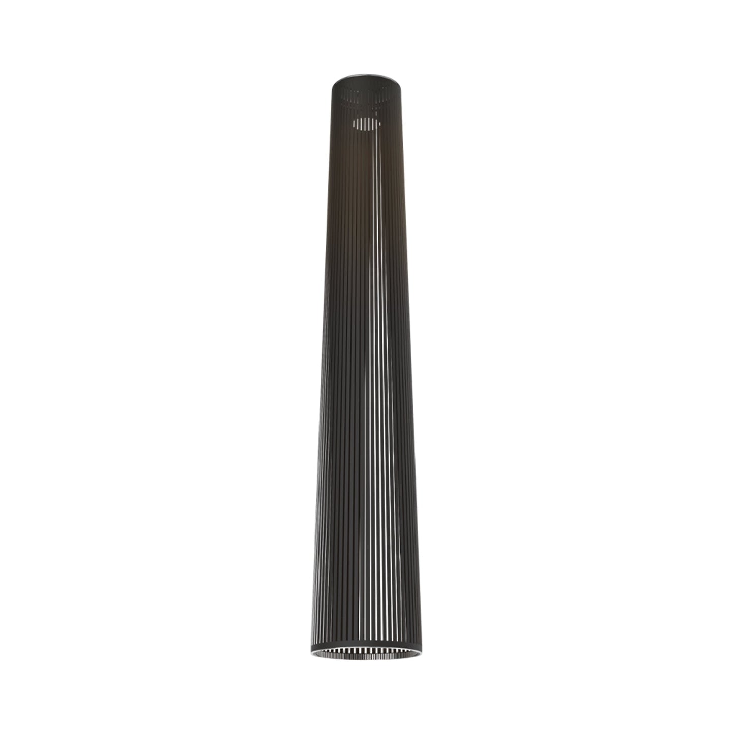 Solis Flush Mount Ceiling Light in Black (72-Inch).