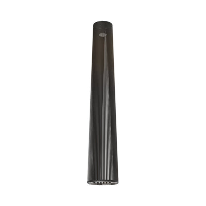 Solis Flush Mount Ceiling Light in Black (72-Inch).