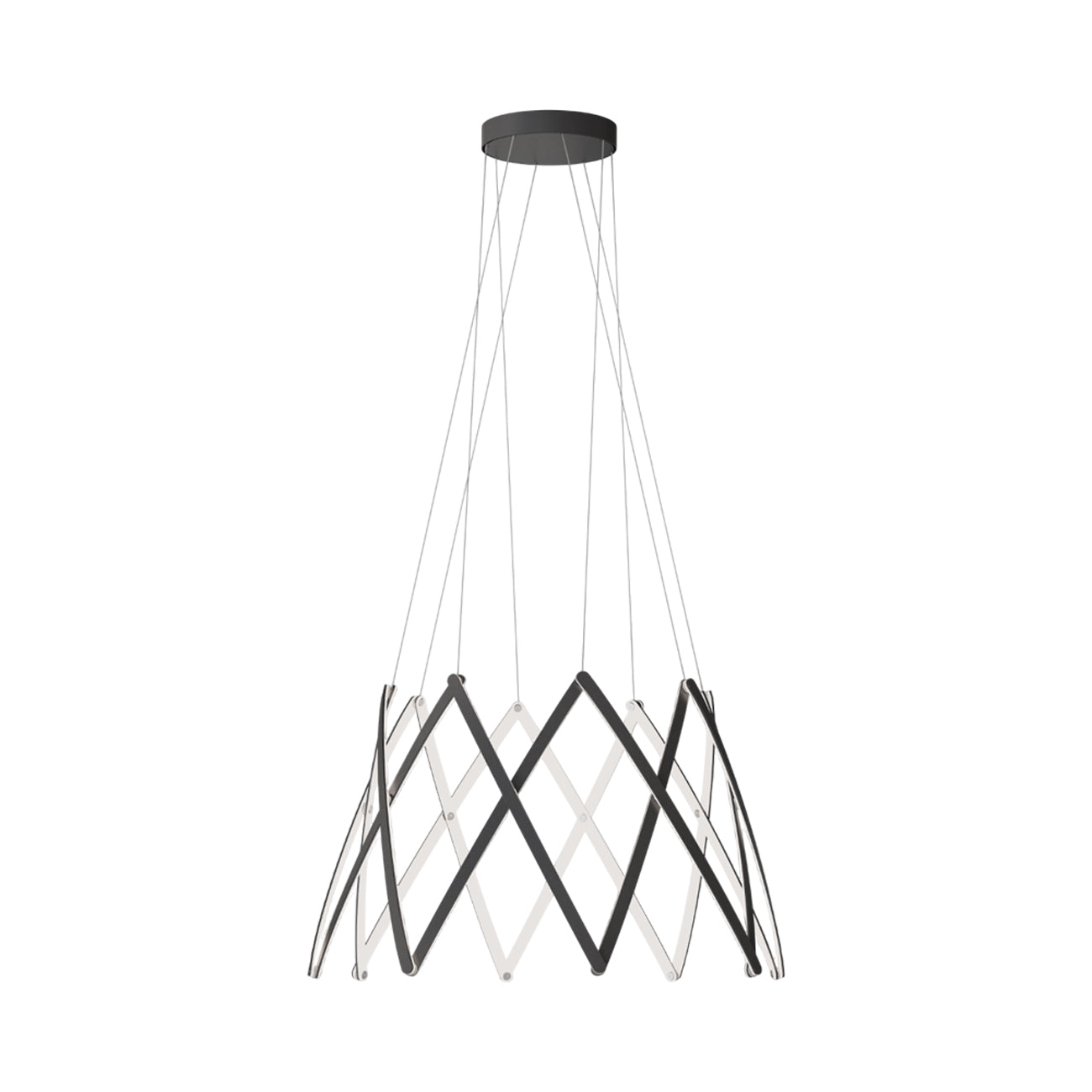 Stella LED Pendant Light in Graphite.
