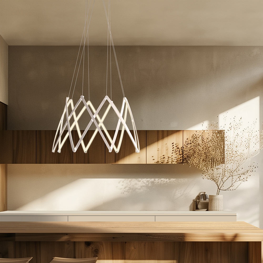 Stella LED Pendant Light in dining room.
