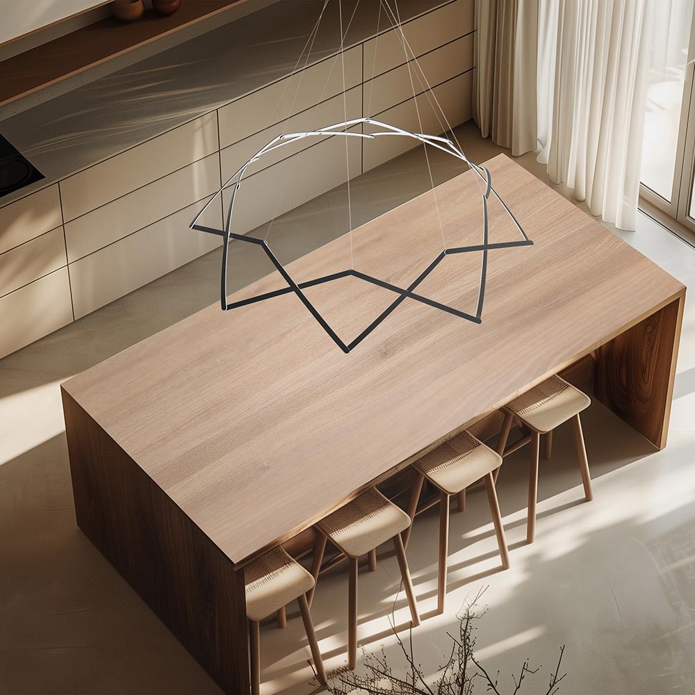 Stella LED Pendant Light in dining room.