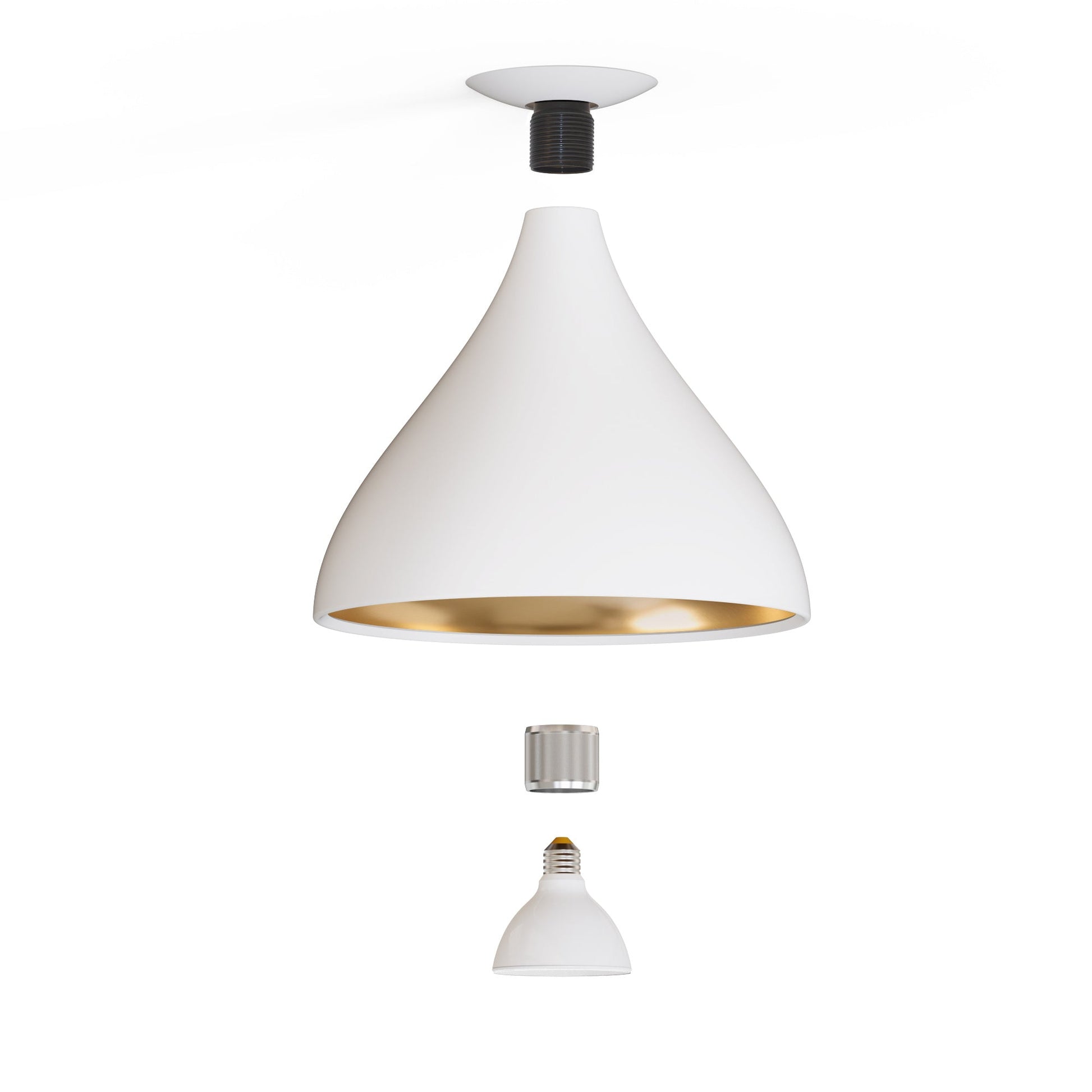 Swell LED Flush Mount Ceiling Light in Detail.