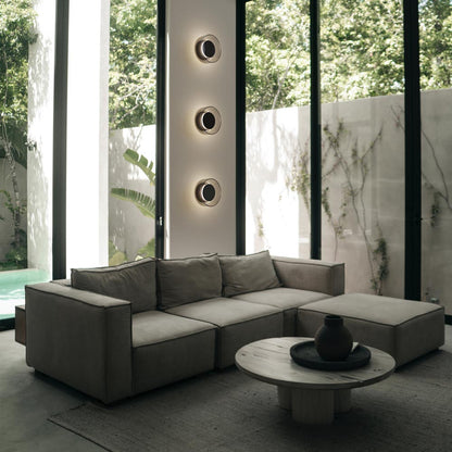 Totem LED Glass Wall Light in living room.