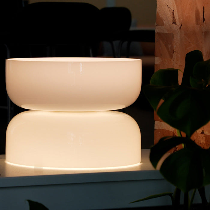 Totem LED Table Lamp in living room.