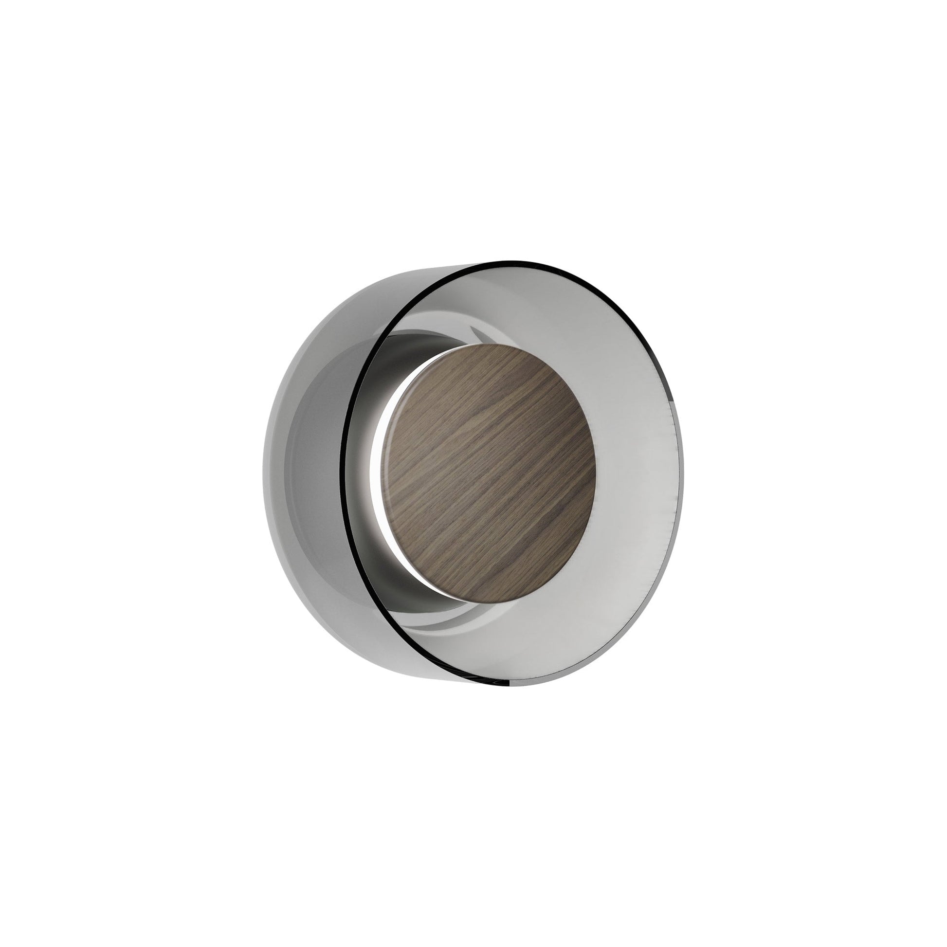 Totem LED Wall Light in Black/Walnut/Smoke/Glass (7-Inch).