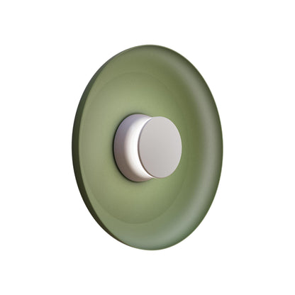 Totem LED Wall Light in Grey/Grey/Forest Green/Metal (15-Inch).