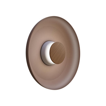 Totem LED Wall Light in Grey/Walnut/Espresso/Metal (15-Inch).