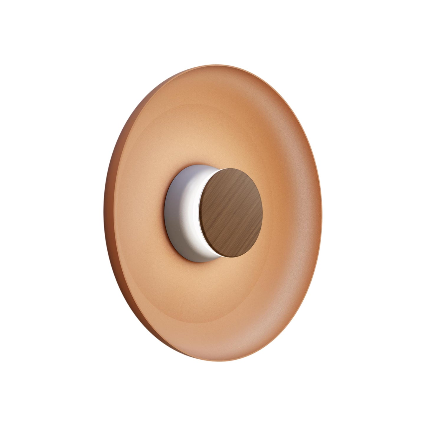 Totem LED Wall Light in Grey/Walnut/Terracotta/Metal (15-Inch).