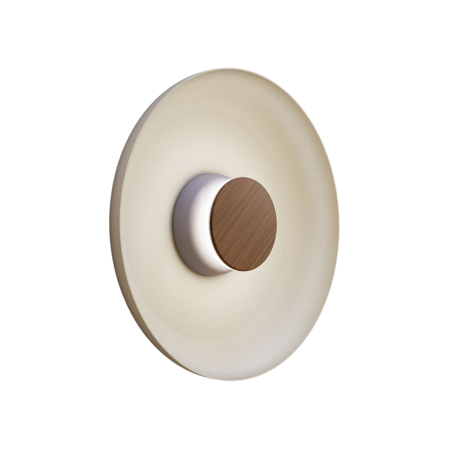 Totem LED Wall Light in Grey/Walnut/White/Metal (15-Inch).