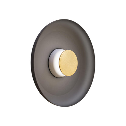 Totem LED Wall Light in White/Brass/Black/Metal (15-Inch).
