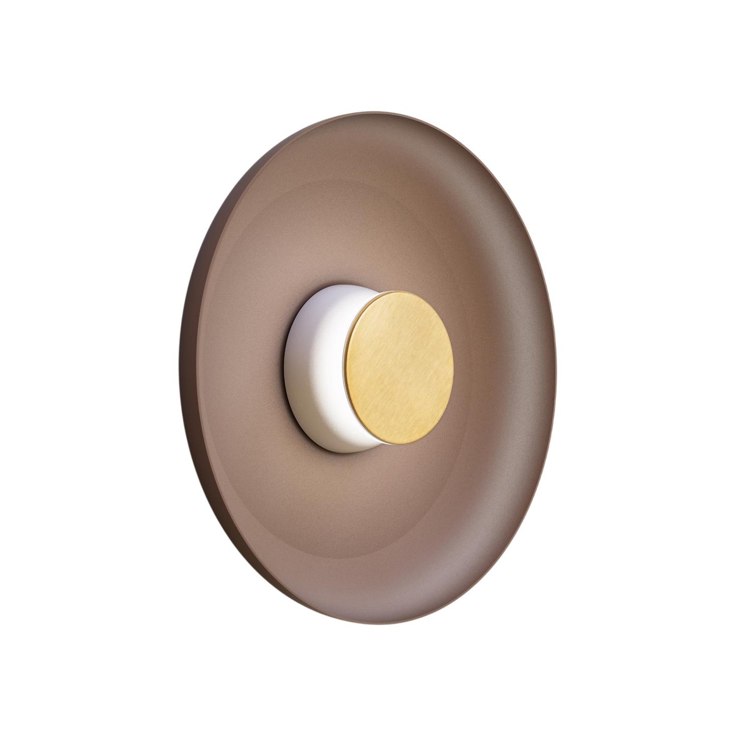 Totem LED Wall Light in White/Brass/Espresso/Metal (15-Inch).