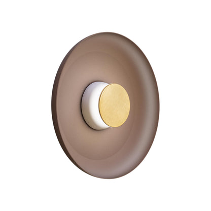 Totem LED Wall Light in White/Brass/Espresso/Metal (15-Inch).
