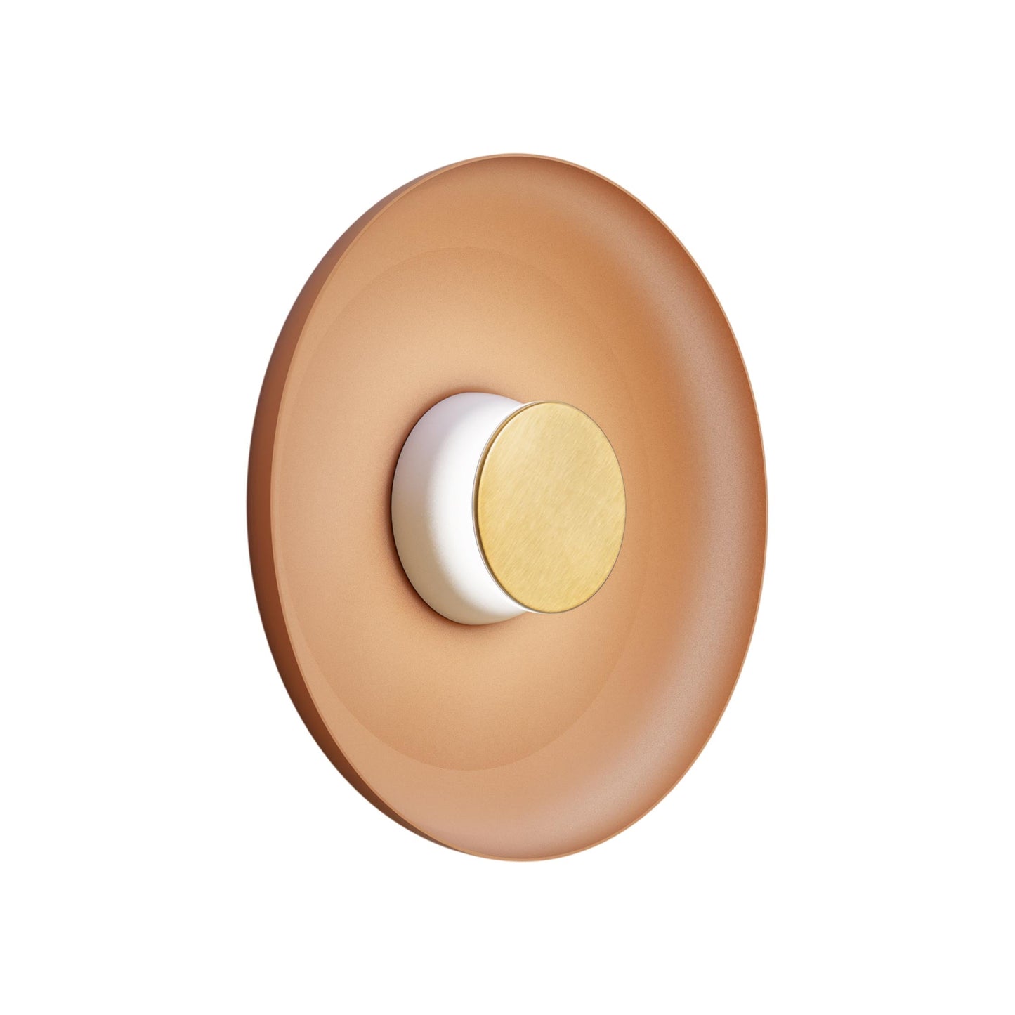 Totem LED Wall Light in White/Brass/Terracotta/Metal (15-Inch).