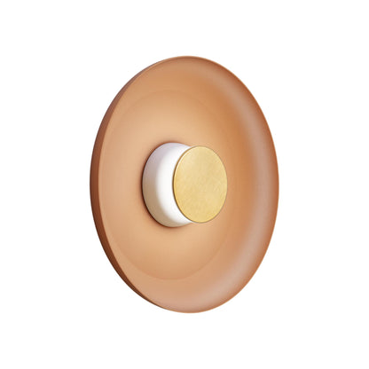 Totem LED Wall Light in White/Brass/Terracotta/Metal (15-Inch).