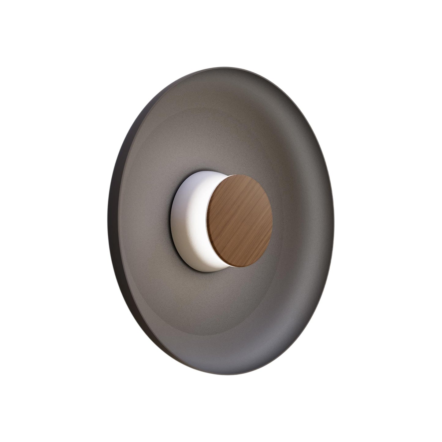Totem LED Wall Light in White/Walnut/Black/Metal (15-Inch).