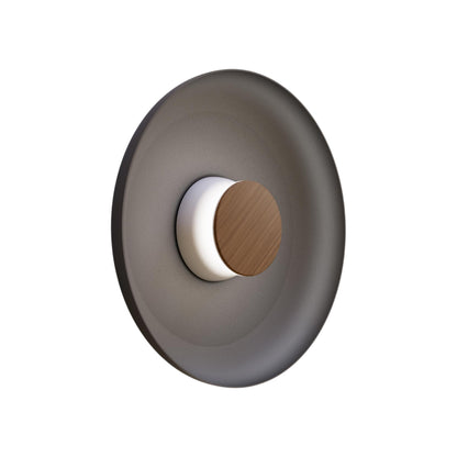 Totem LED Wall Light in White/Walnut/Black/Metal (15-Inch).