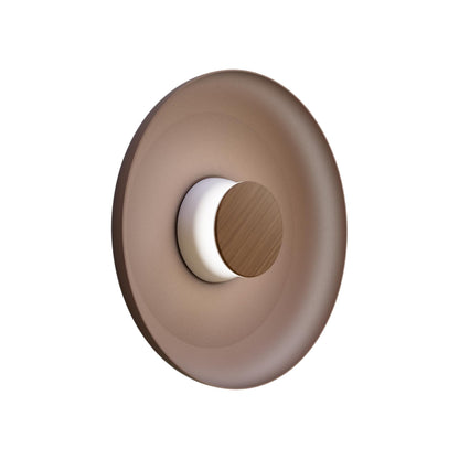 Totem LED Wall Light in White/Walnut/Espresso/Metal (15-Inch).