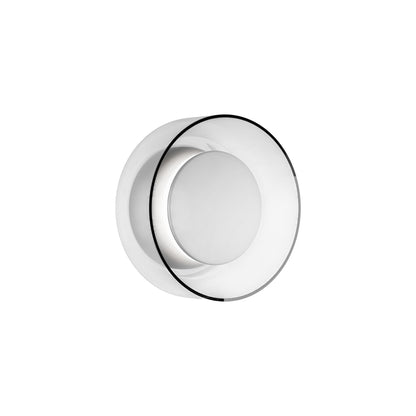 Totem LED Wall Light in Grey/Grey/Clear/Glass (7-Inch).