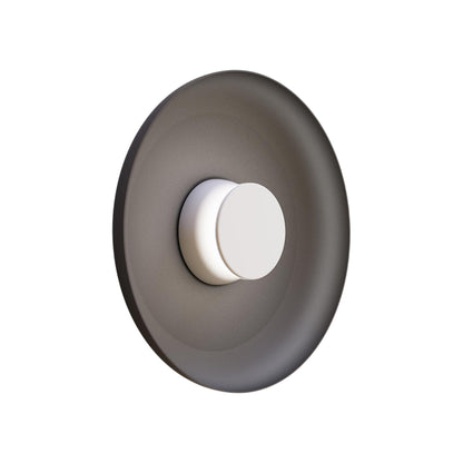 Totem LED Wall Light in White/White/Black/Metal (15-Inch).