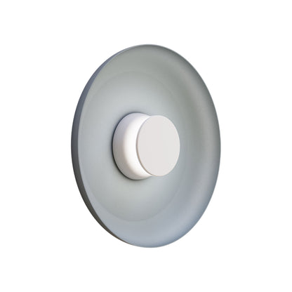 Totem LED Wall Light in White/White/Blue/Metal (15-Inch).